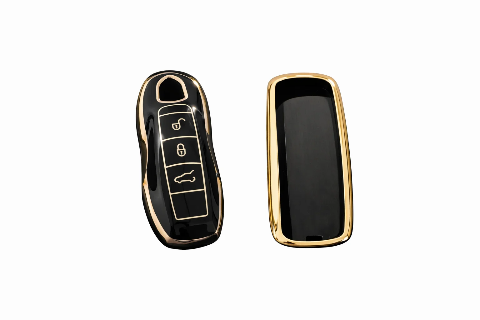 Porsche Cayenne Panamera Macan Smart Nano Anahtar Kılıfı 3 Buton Beyaz